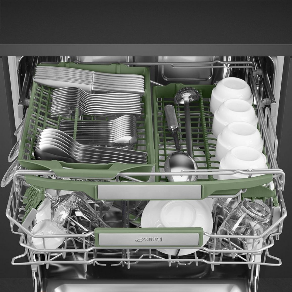Вбудована посудомийна машина STL7324AQL 60 см, Flexi Fit, Planetarium, Active light, Smeg (UNIVERSAL)