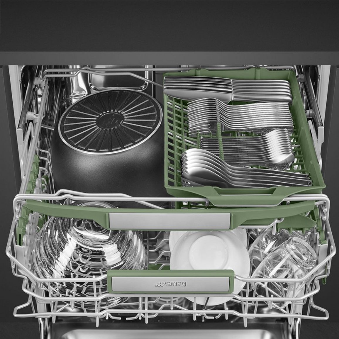 Вбудована посудомийна машина STL7324AQLLW 60 см, Flexi Fit, Planetarium, WiFi, Internal light, Smeg (UNIVERSAL)