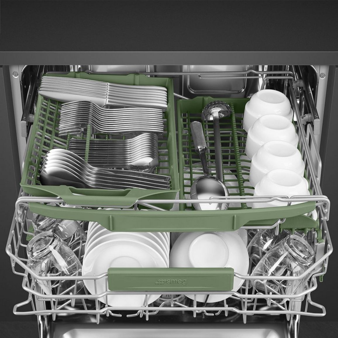 Вбудована посудомийна машина STL7324BLW 60 см, Flexi Fit, Planetarium, WiFi, Smeg (UNIVERSAL)