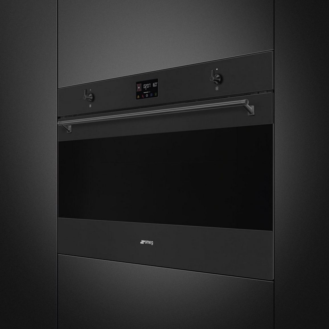 Духова шафа SFP9302TN 90 см чорний матовий Smeg (CLASSICA)