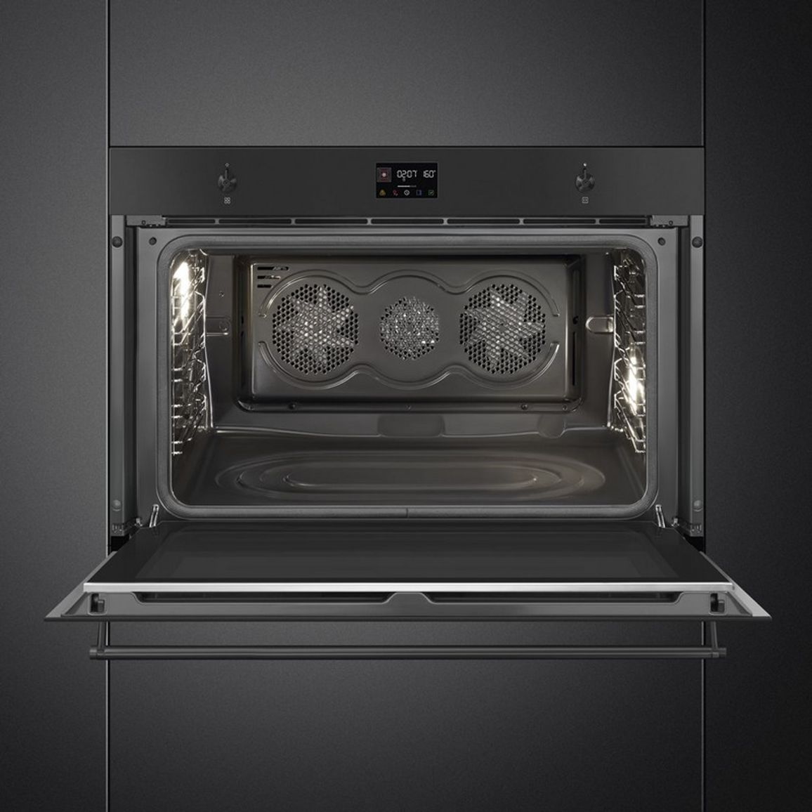 Духова шафа SFP9302TN 90 см чорний матовий Smeg (CLASSICA)