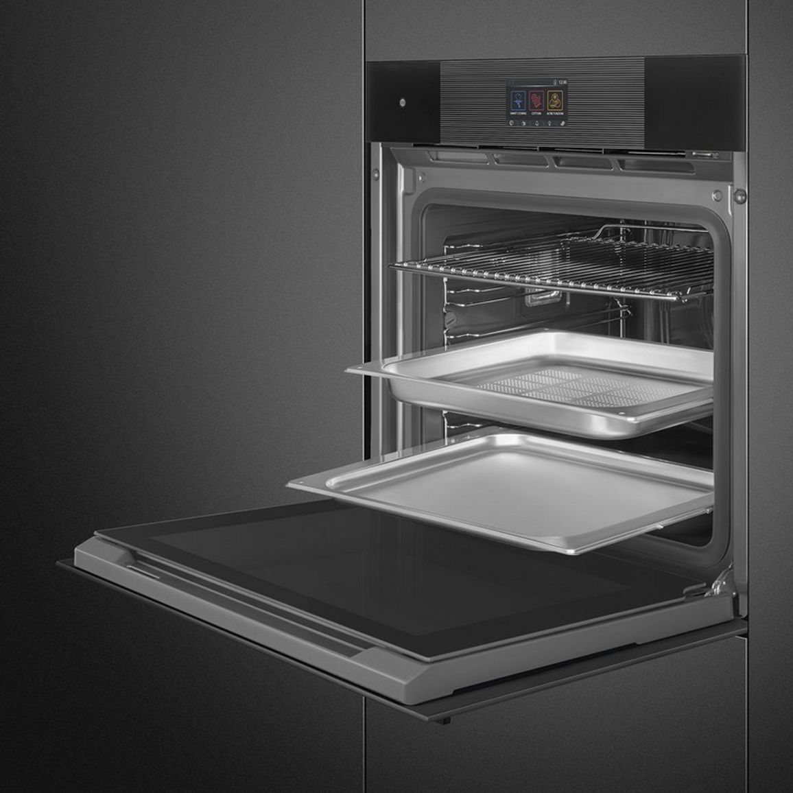 Духова шафа SO6104S4PB3 з парою, Steam100 Pro Smeg (LINEA)