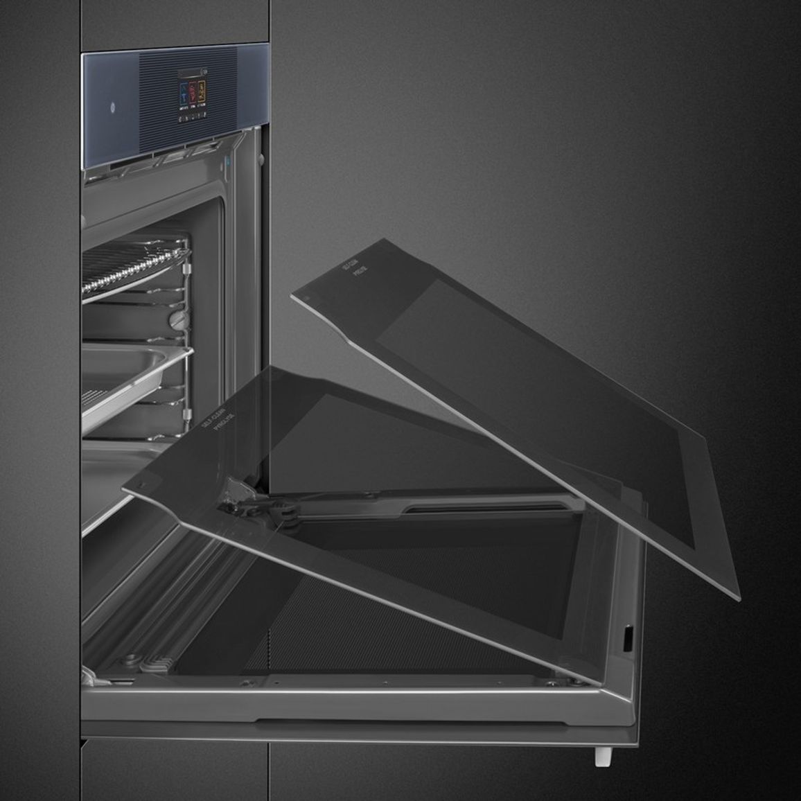 Духова шафа SO6104S4PG з парою, Steam100 Pro Smeg (LINEA)
