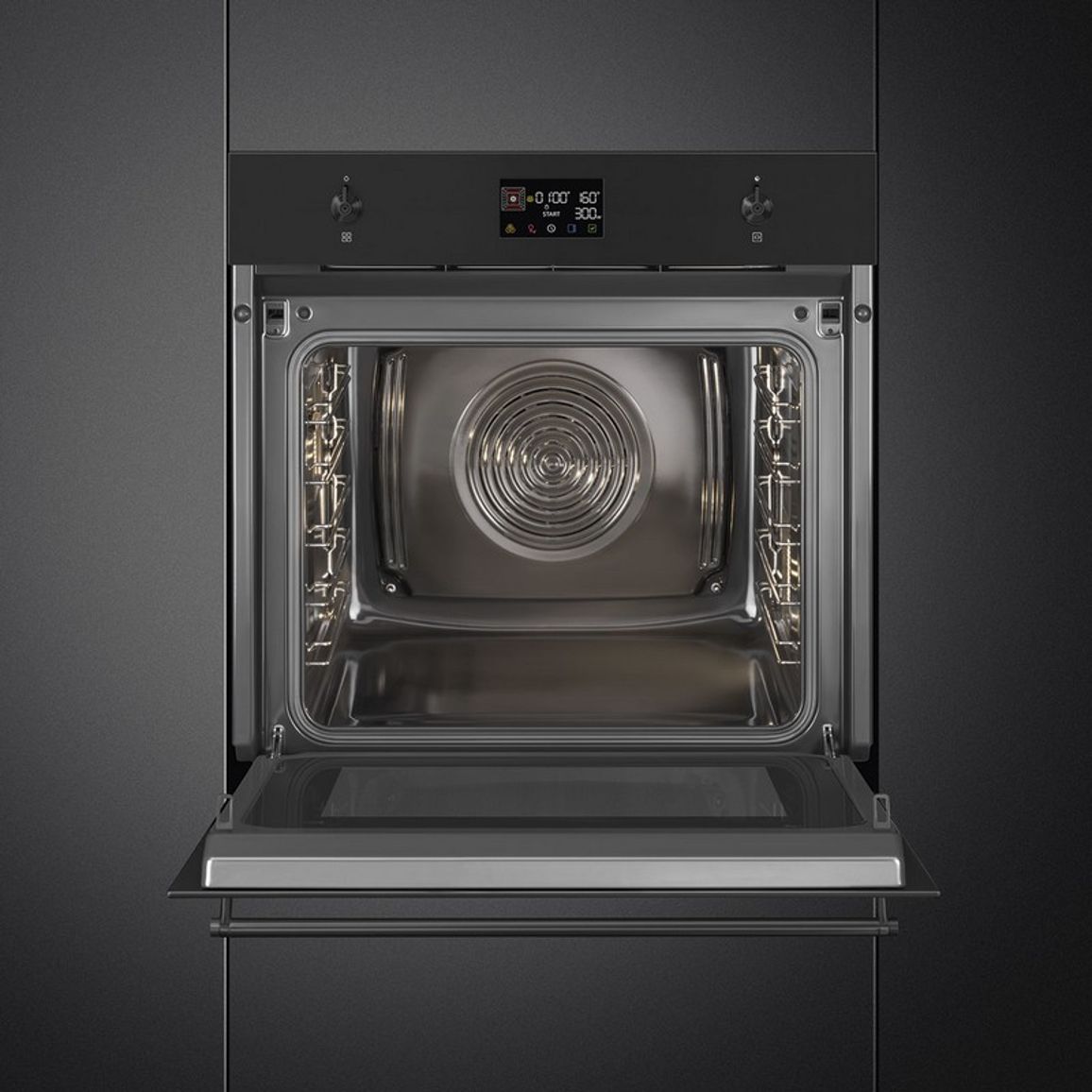 Духова шафа SO6302M2N з мікрохвилями, чорний матовий Smeg (CLASSICA)