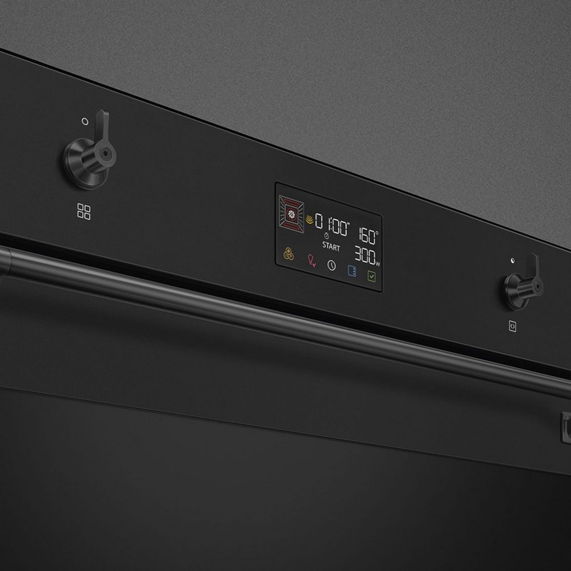 Духова шафа SO6302M2N з мікрохвилями, чорний матовий Smeg (CLASSICA)