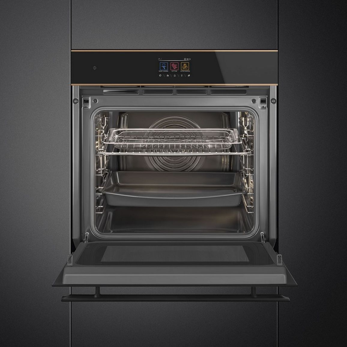 Духова шафа SO6604M2PNR з мікрохвилями Smeg (DOLCE STIL NOVO)
