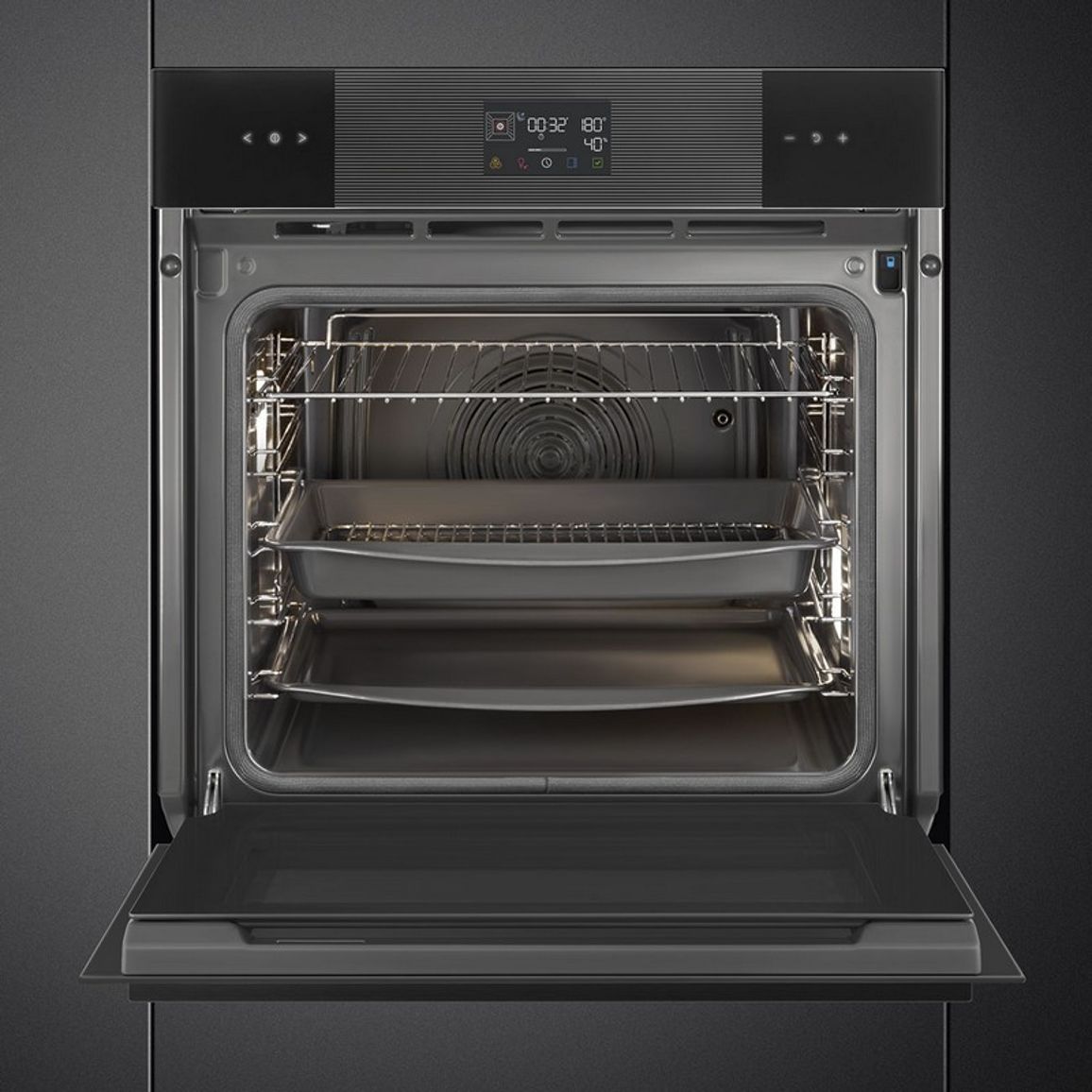 Духова шафа SOP6102S2PB3 з парою, SteamOne, Smeg (LINEA)