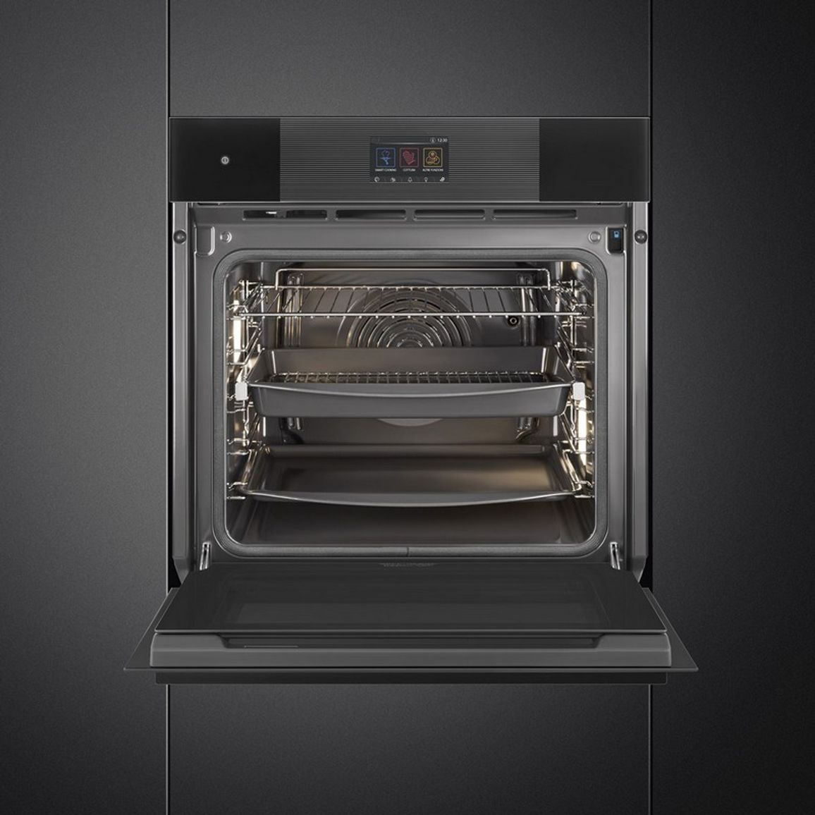 Духова шафа SOP6104S2PB3 з парою , SteamOne, Smeg (LINEA)