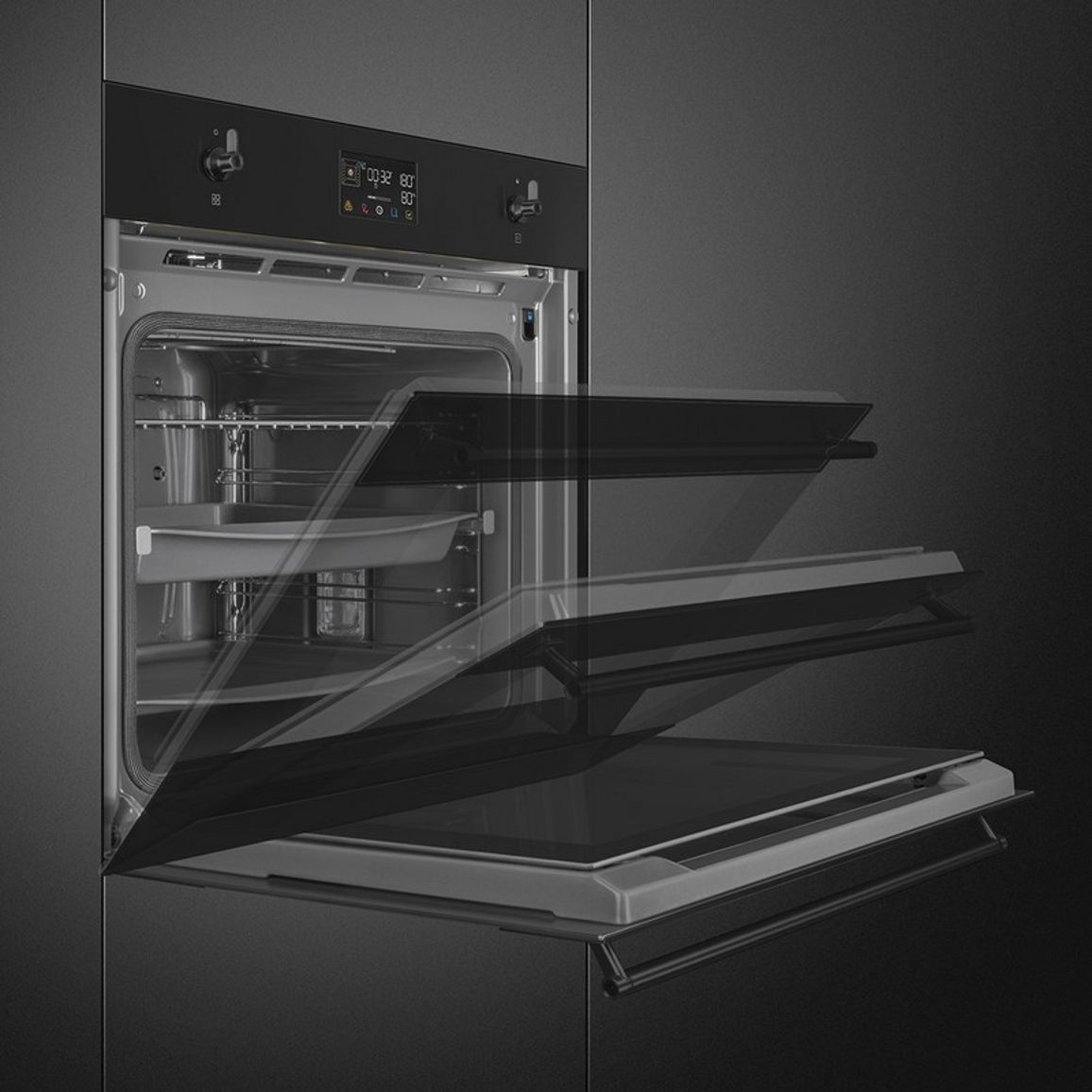 Духова шафа SOP6302S2PN з парою, SteamOne Smeg (CLASSICA) Духова шафа SOP6302S2PN з парою, SteamOne Smeg (CLASSICA)