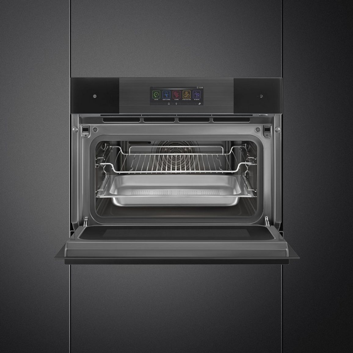 Компактна духова шафа SO4106WAPB3 OmniChef Smeg (LINEA)