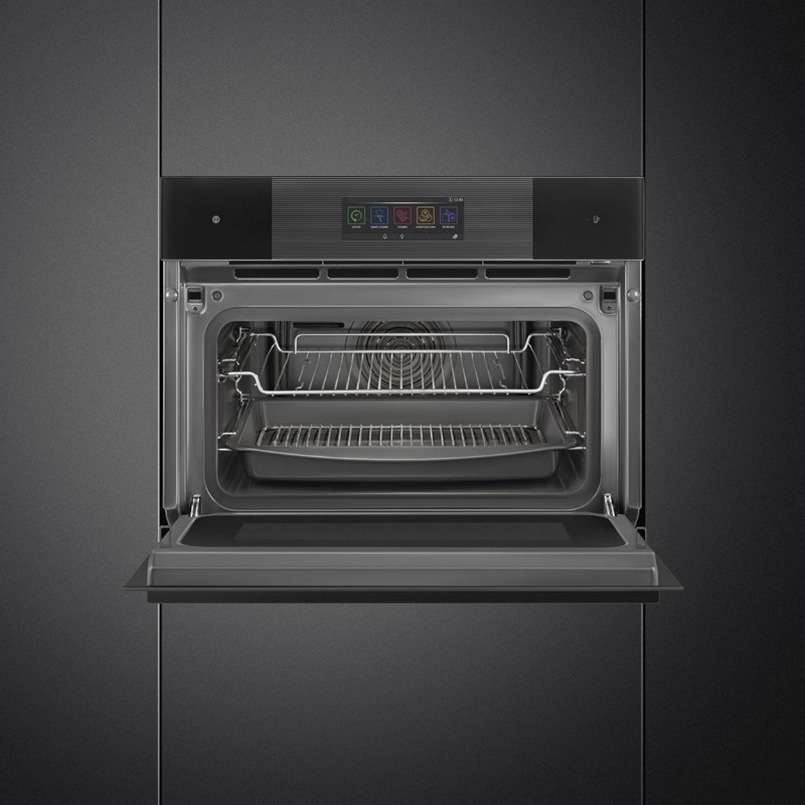Компактна духова шафа SO4106WAPB3 OmniChef Smeg (LINEA)