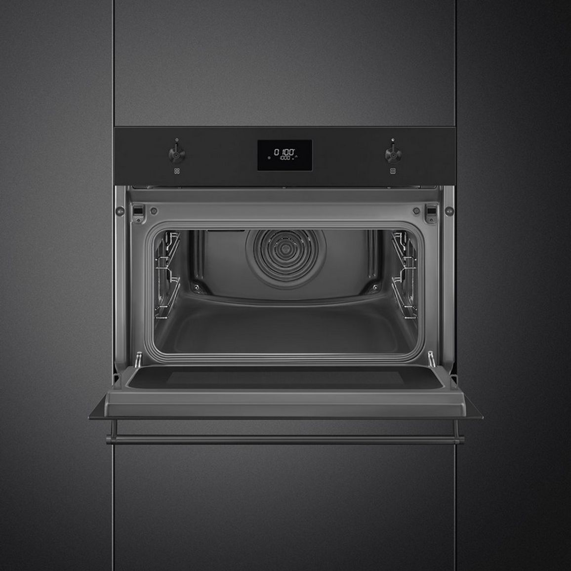 Компактна духова шафа SO4301M1N з мікрохвилями Smeg (CLASSICA)