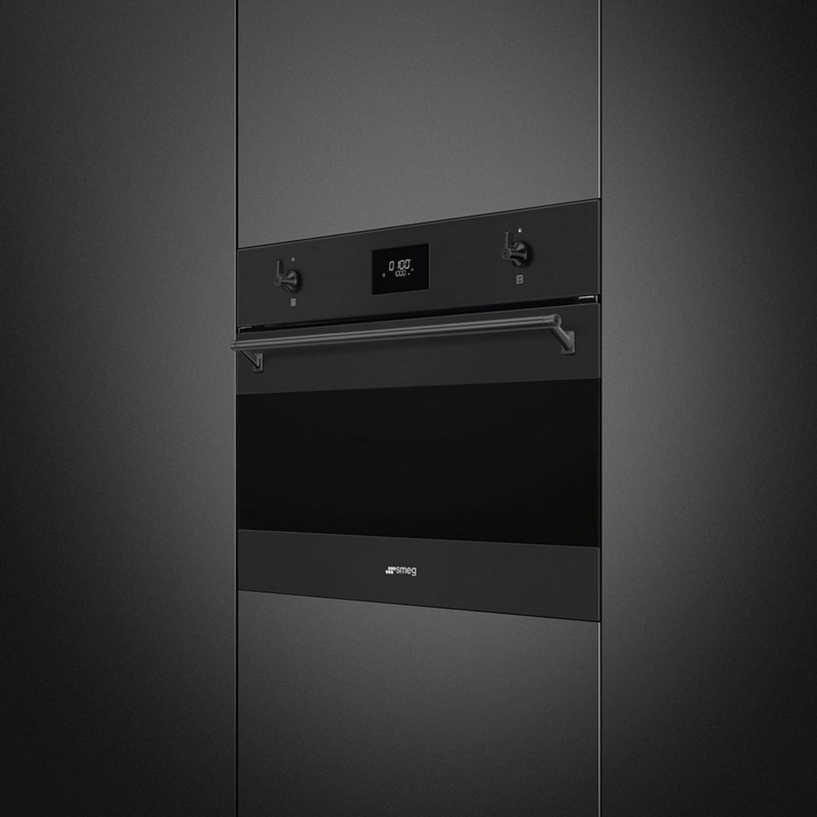 Компактна духова шафа SO4301M1N з мікрохвилями Smeg (CLASSICA)