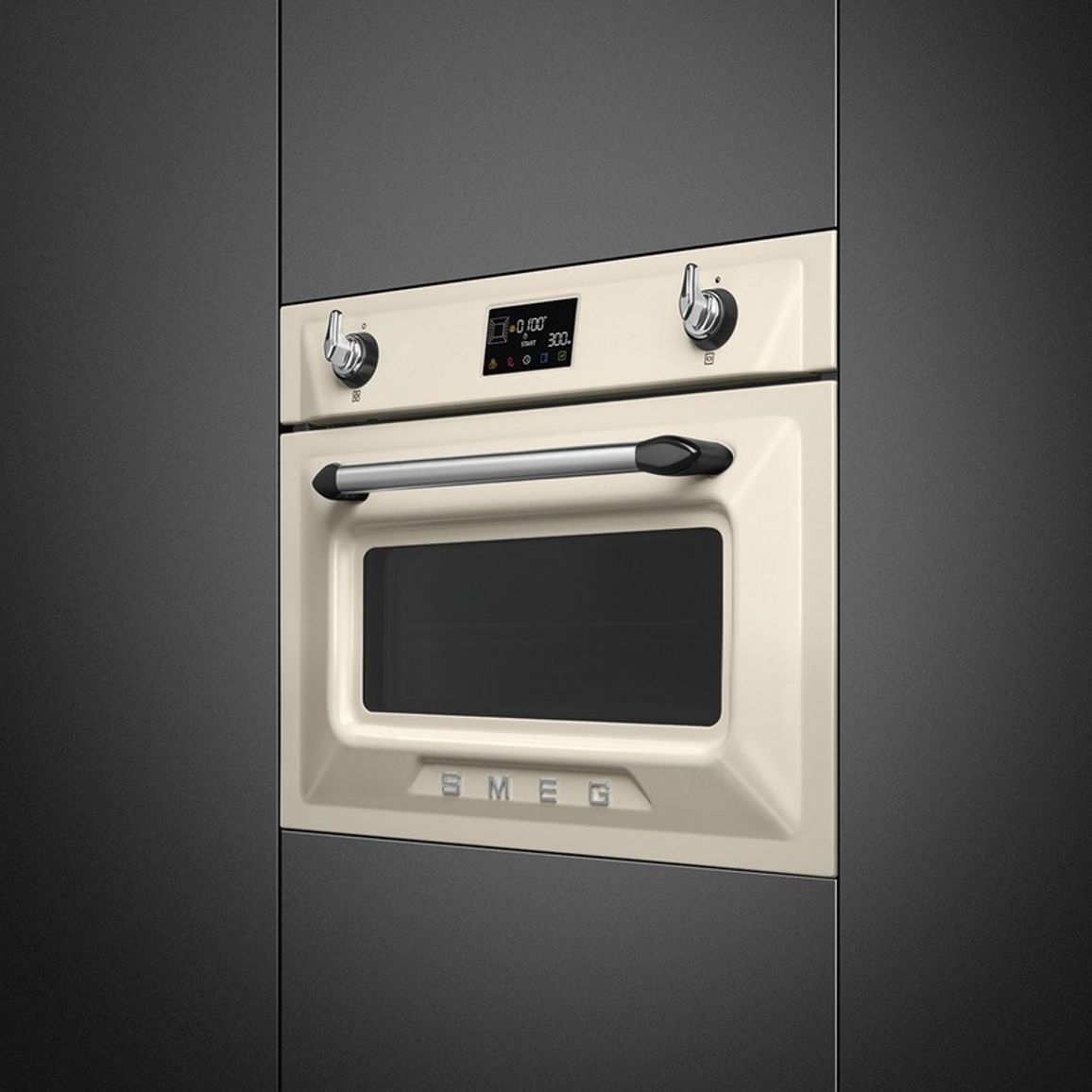 Компактна духова шафа SO4902M1P з мікрохвилями Smeg (VICTORIA)