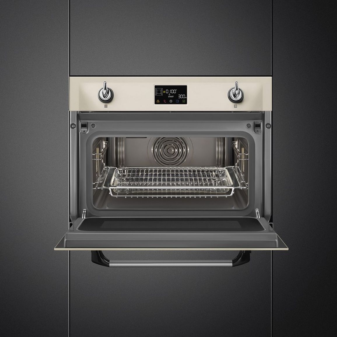 Компактна духова шафа SO4902M1P з мікрохвилями Smeg (VICTORIA)