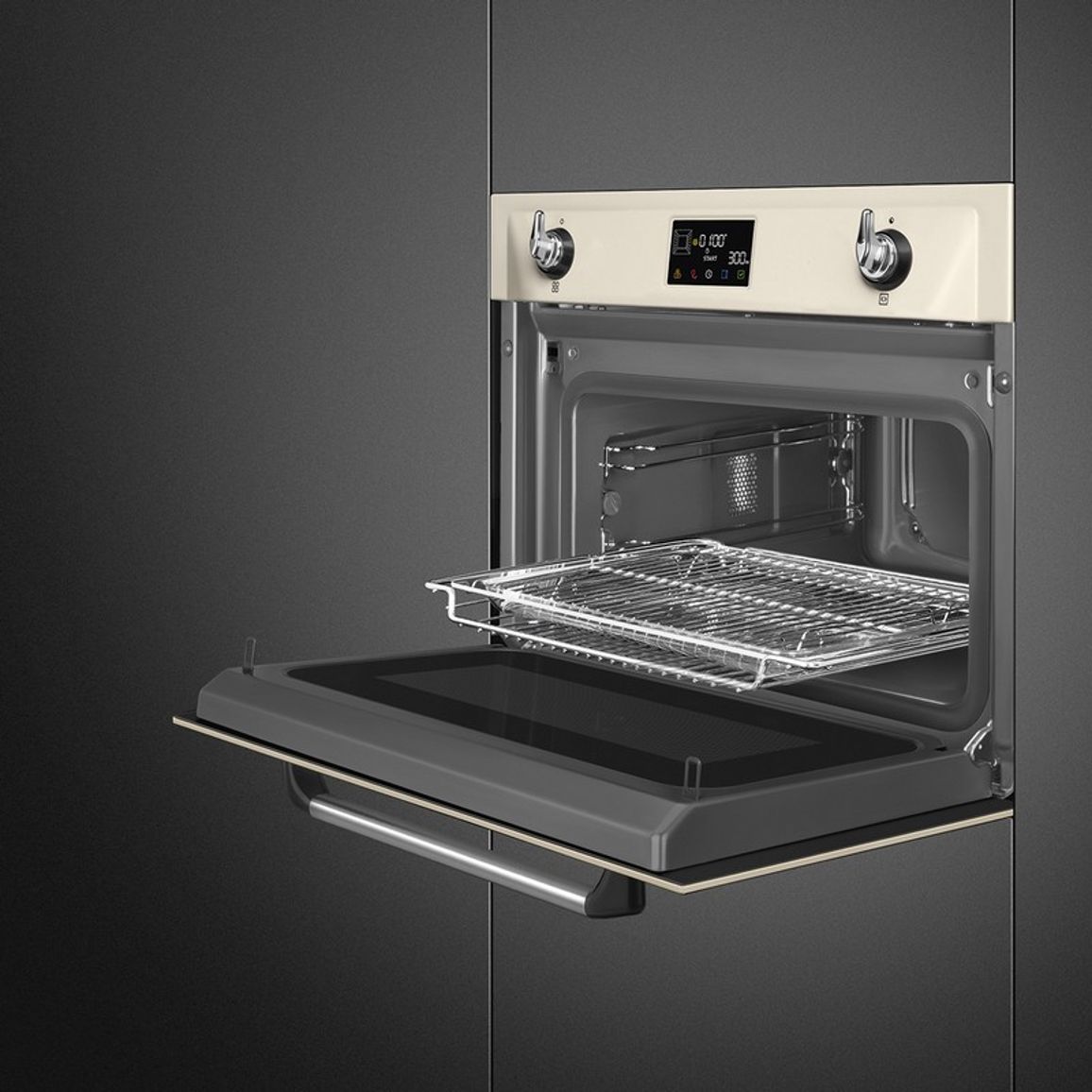 Компактна духова шафа SO4902M1P з мікрохвилями Smeg (VICTORIA)