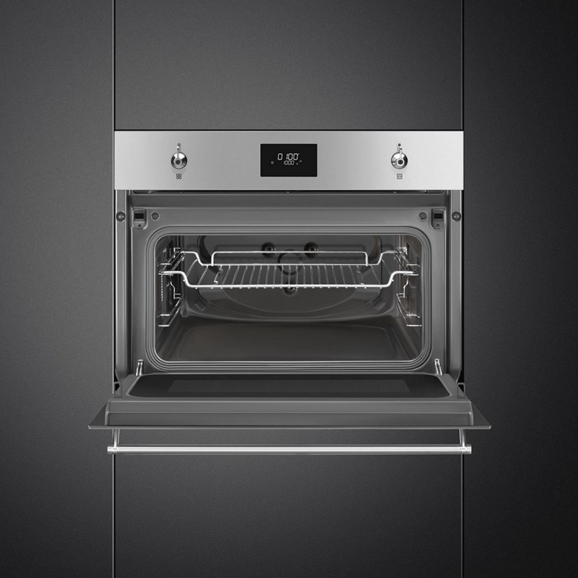 Вбудована мікрохвильова піч SO4301M0X Smeg (CLASSICA)