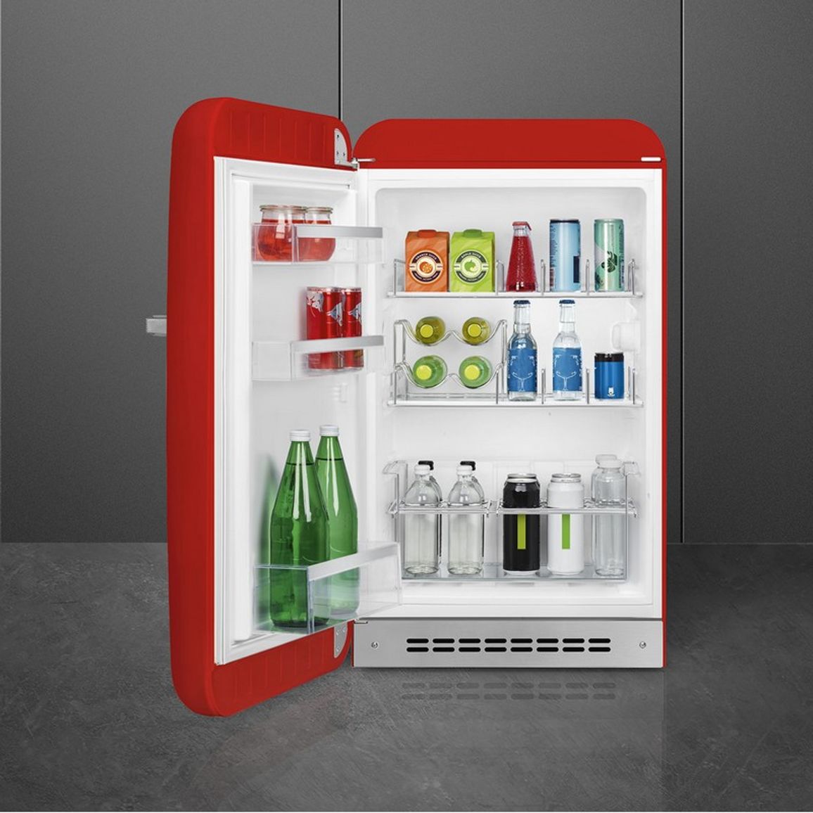 Холодильник однодверний FAB10HLRD6 червоний Smeg (50'S RETRO STYLE) Холодильник однодверний FAB10HLRD6 червоний Smeg (50'S RETRO STYLE)