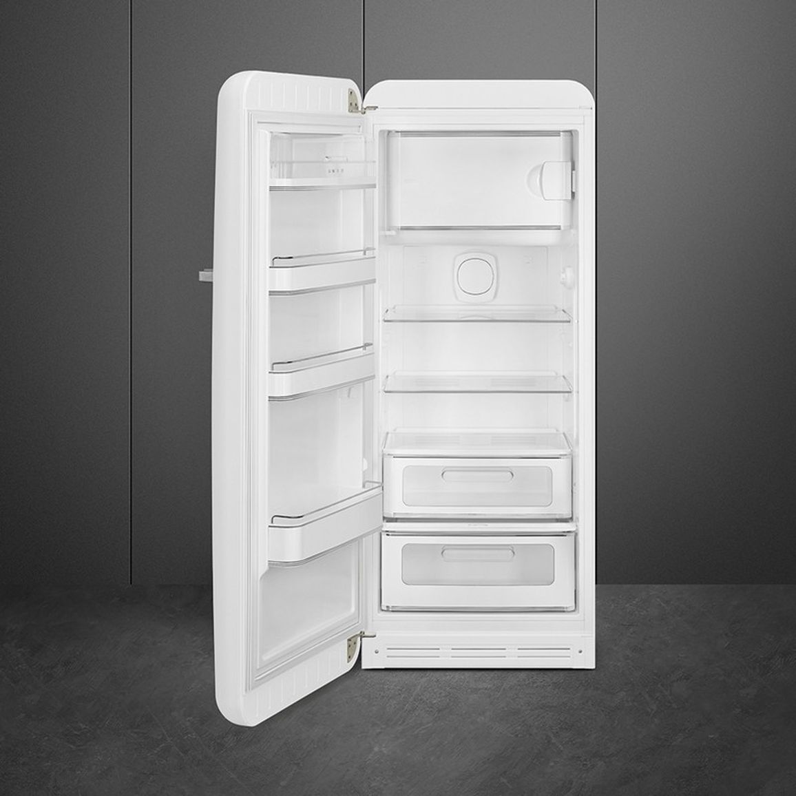 Холодильник однодверний FAB28LWH6 білий Smeg (50'S RETRO STYLE) Холодильник однодверний FAB28LWH6 білий Smeg (50'S RETRO STYLE)
