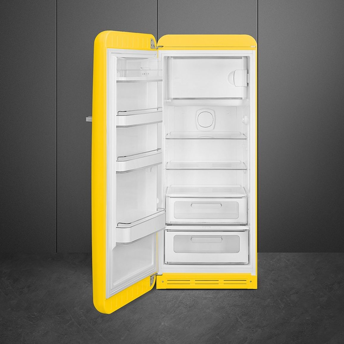 Холодильник однодверний FAB28LYW6 жовтий Smeg (50'S RETRO STYLE)