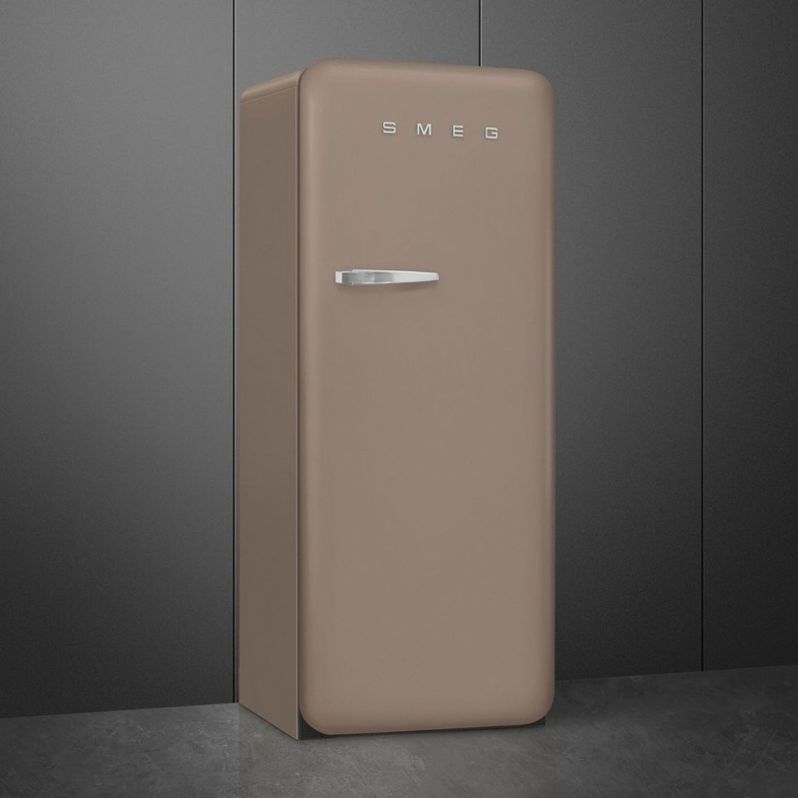 Холодильник однодверний FAB28RDTP6 Сіро-брунатний матовий Smeg Smeg (50'S RETRO STYLE) Холодильник однодверний FAB28RDTP6 Сіро-брунатний матовий Smeg Smeg (50'S RETRO STYLE)