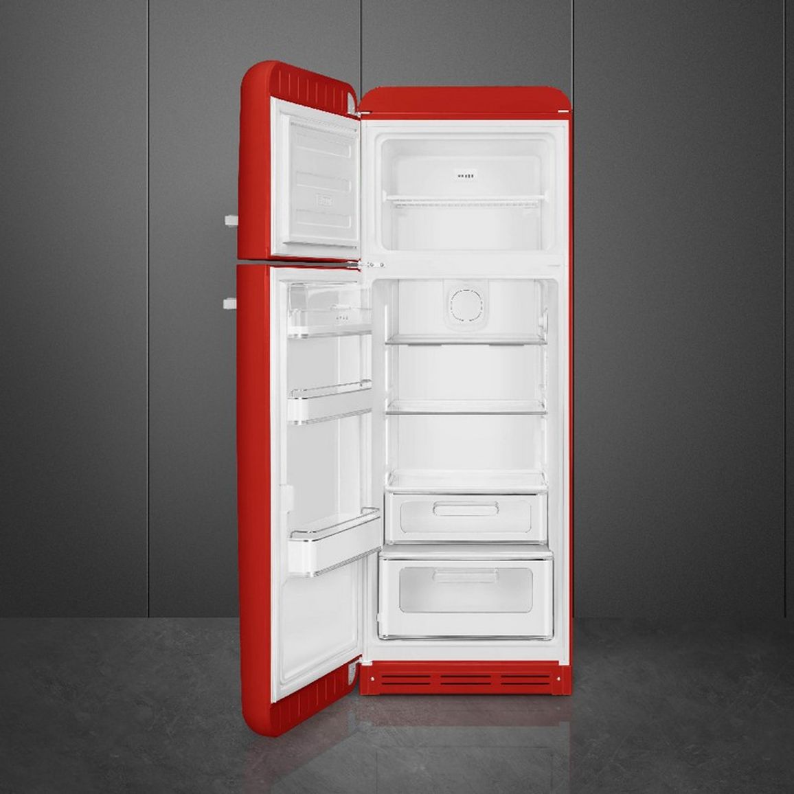Комбінований холодильник FAB30LRD6 червоний Smeg (50'S RETRO STYLE) Комбінований холодильник FAB30LRD6 червоний Smeg (50'S RETRO STYLE)
