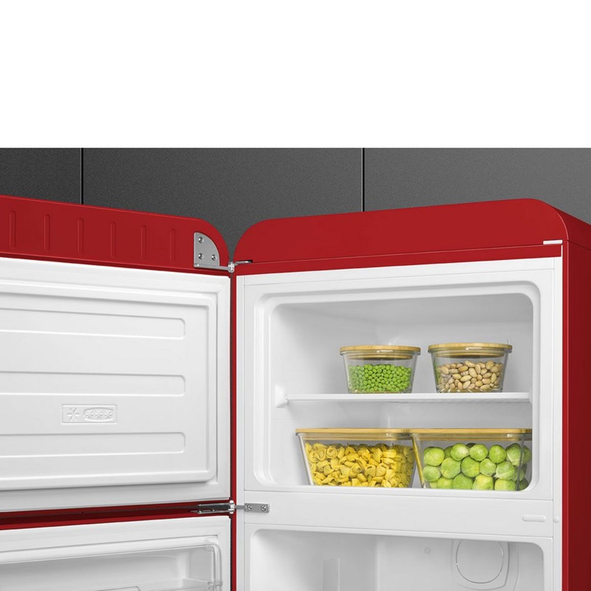 Комбінований холодильник FAB30LRD6 червоний Smeg (50'S RETRO STYLE) Комбінований холодильник FAB30LRD6 червоний Smeg (50'S RETRO STYLE)