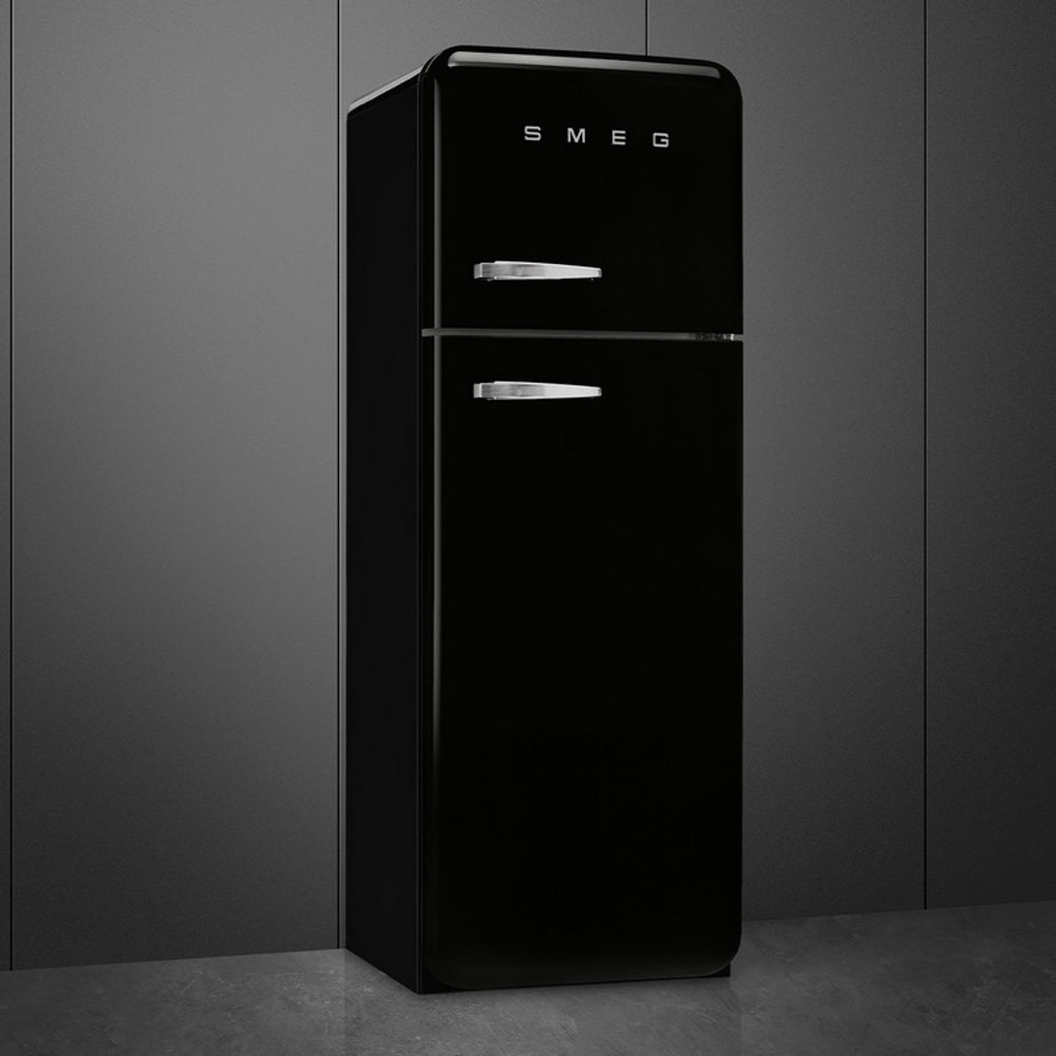 Комбінований холодильник FAB30RBL6 чорний Smeg (50'S RETRO STYLE) Комбінований холодильник FAB30RBL6 чорний Smeg (50'S RETRO STYLE)