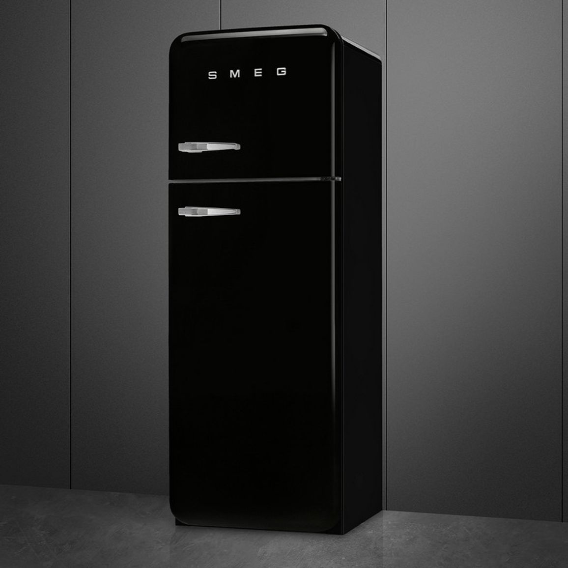 Комбінований холодильник FAB30RBL6 чорний Smeg (50'S RETRO STYLE) Комбінований холодильник FAB30RBL6 чорний Smeg (50'S RETRO STYLE)