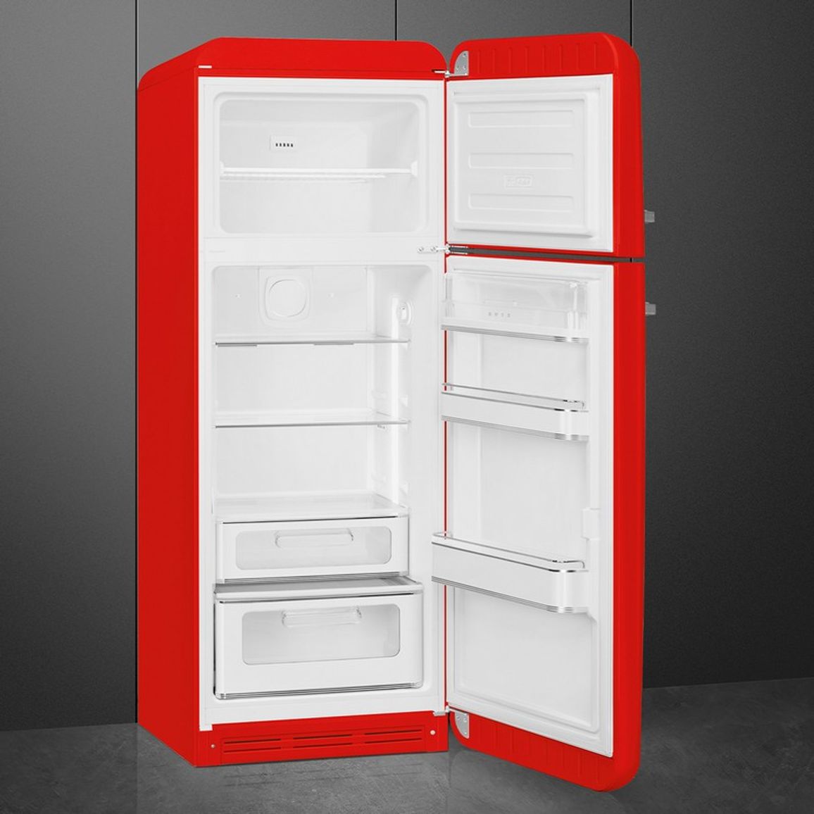 Комбінований холодильник FAB30RRD6 червоний Smeg (50'S RETRO STYLE) Комбінований холодильник FAB30RRD6 червоний Smeg (50'S RETRO STYLE)