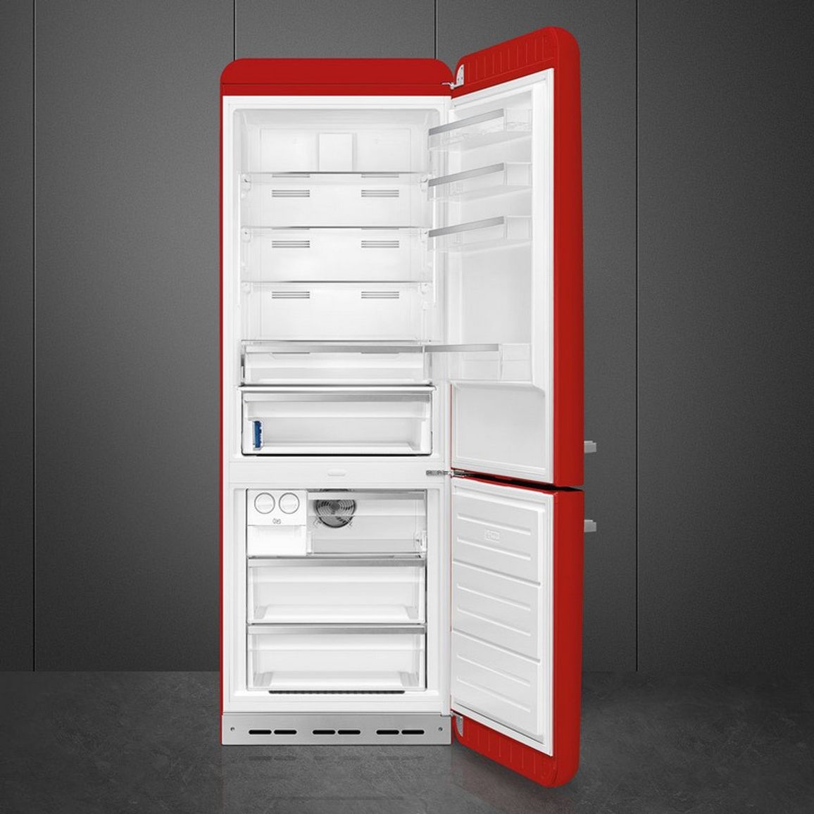 Комбінований холодильник FAB38RRD6 70 см червоний Smeg (50'S RETRO STYLE)