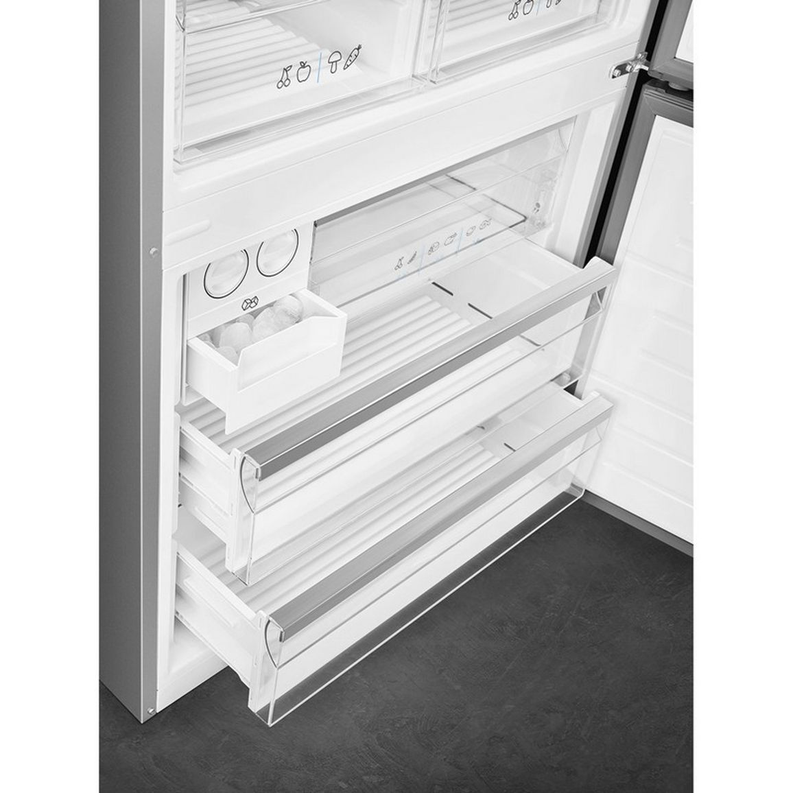 Комбінований холодильник FC84EN4HX1 84 см Smeg (UNIVERSAL)