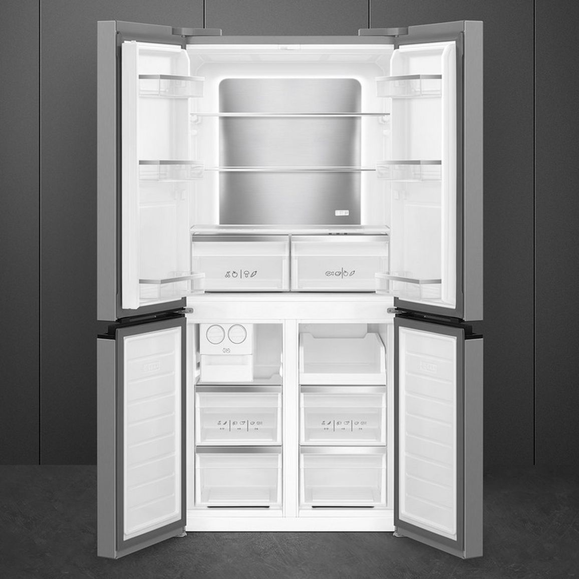Холодильник 4-дверний Side-by-Side FQI48XD84 см Smeg (UNIVERSAL)