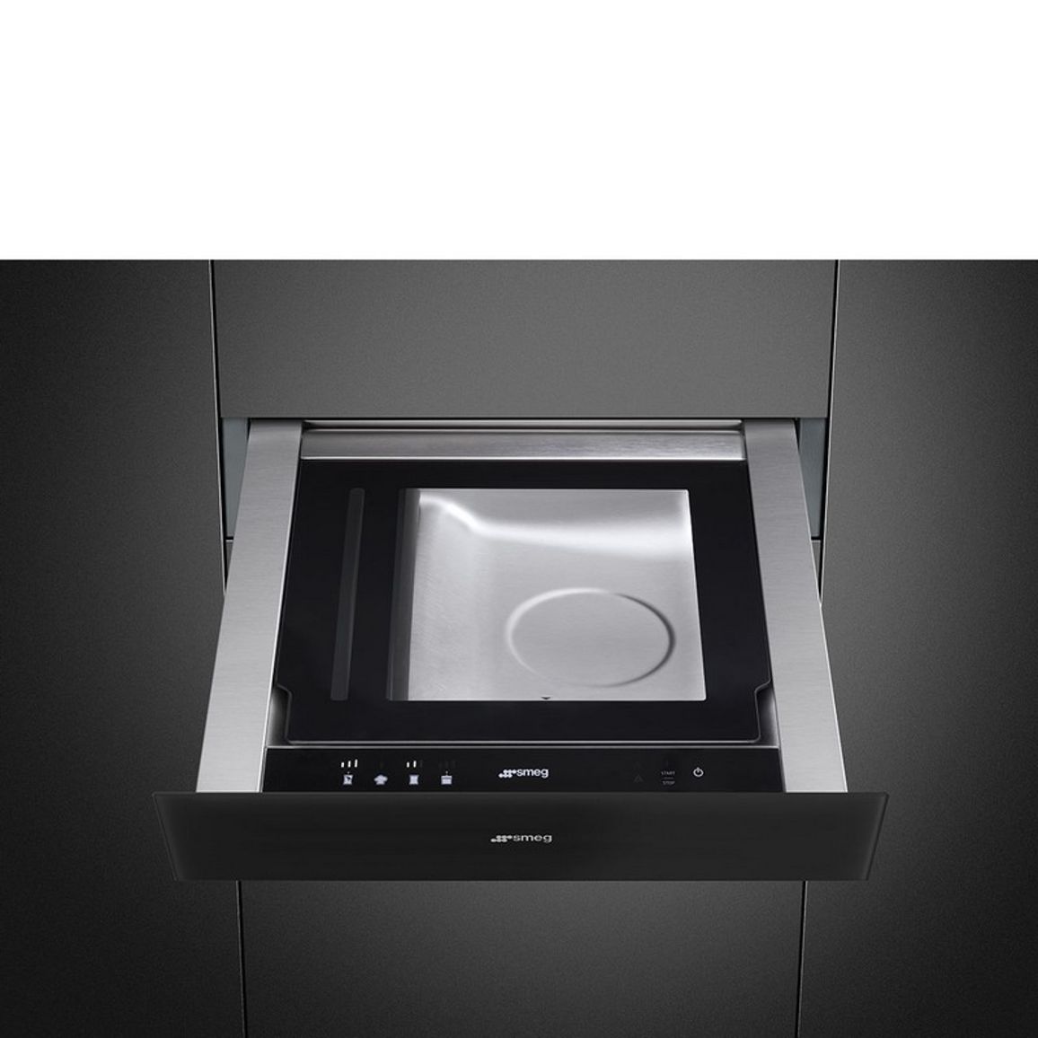 Вакууматор CPV115B3 чорне скло Smeg (LINEA)