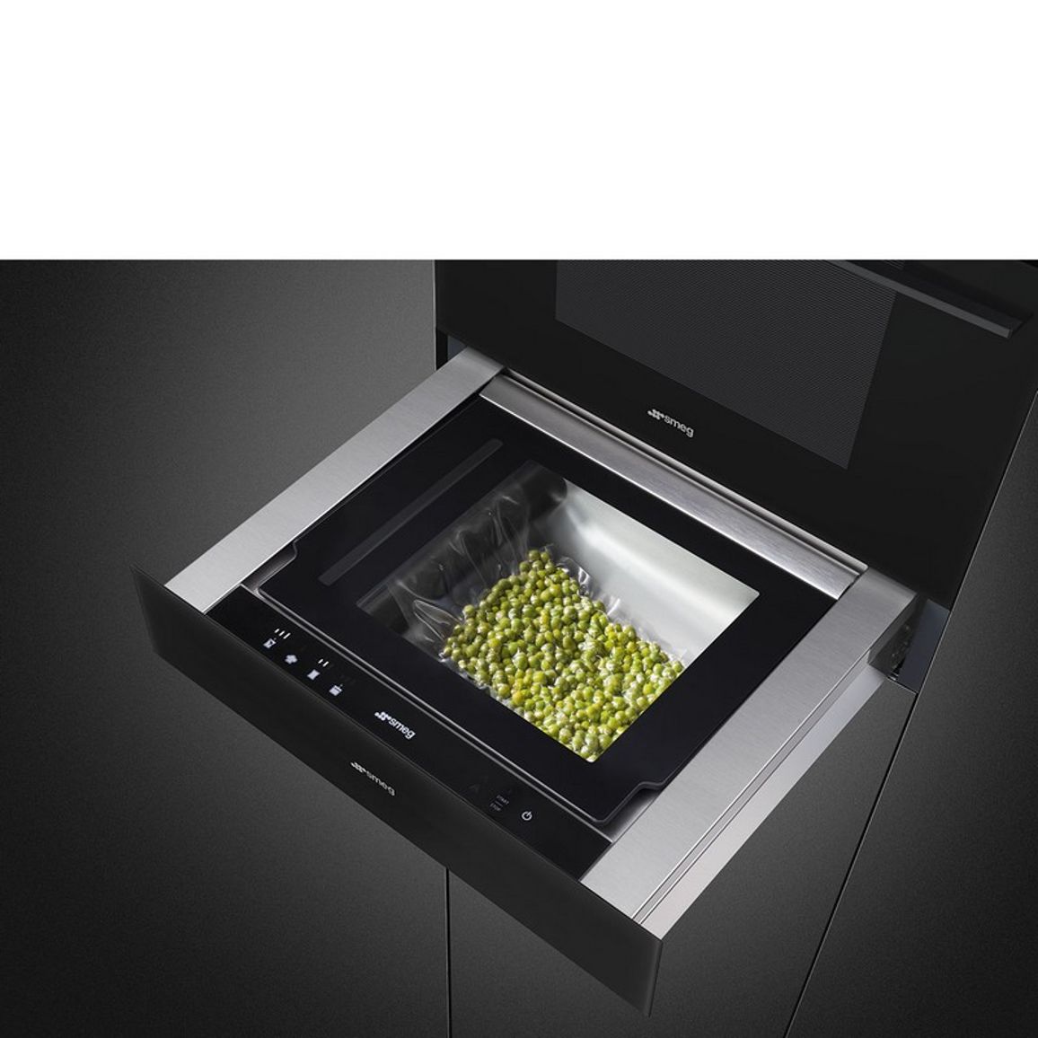 Вакууматор CPV115B3 чорне скло Smeg (LINEA)
