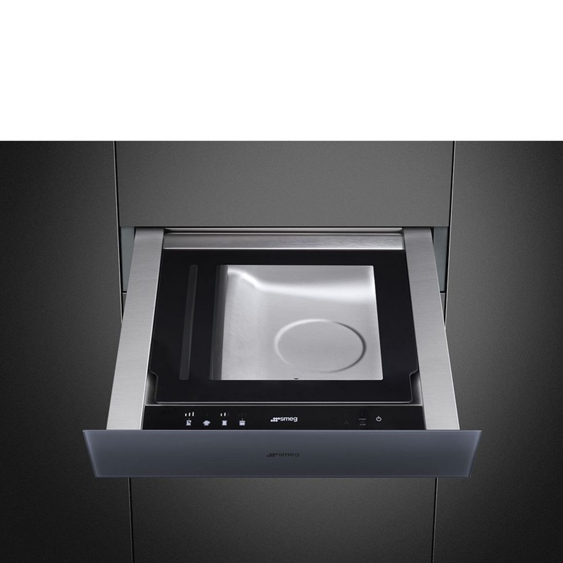Вакууматор CPV115G сріблясте скло Smeg (LINEA)