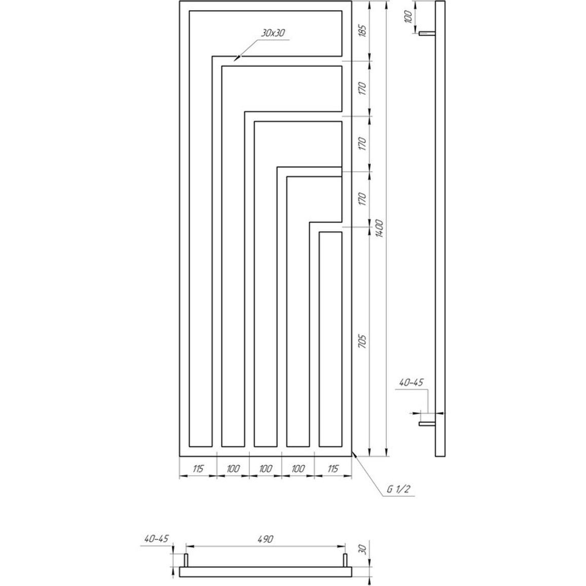 Радіатор Vero 1400x530 Genesis AQUA Радіатор Vero 1400x530 Genesis AQUA
