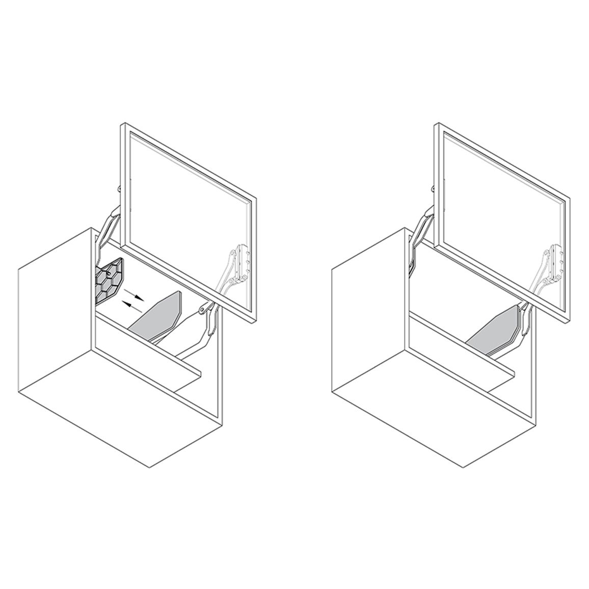 Комплект білих заглушок для FREE FOLD Hafele (372.37.036)