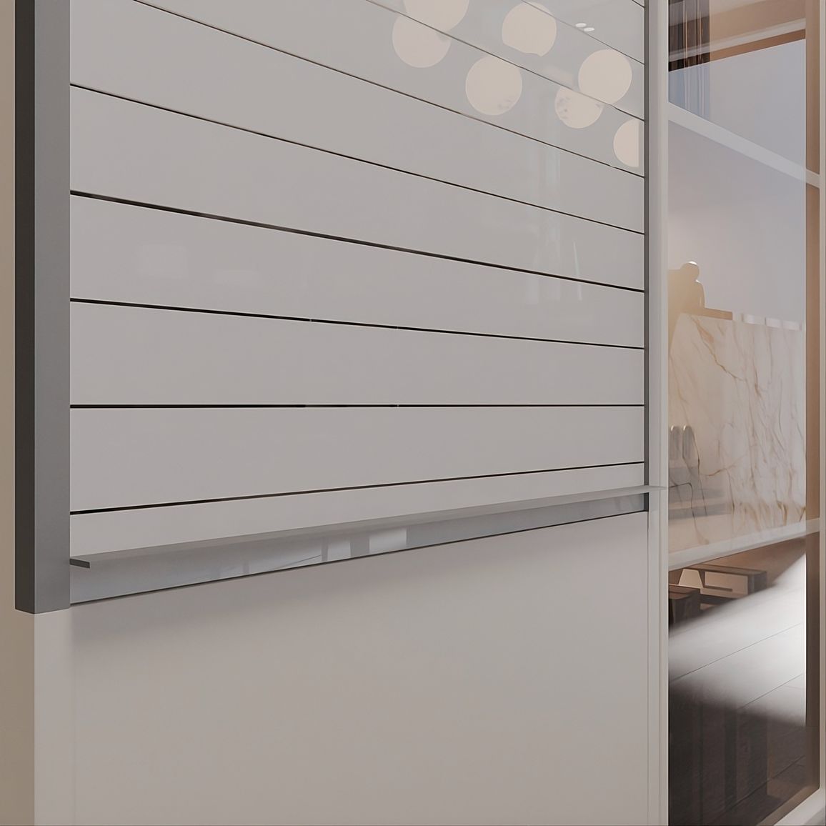 Комплект жалюзі REHAU RAUVOLET Vetro-Line White Gloss 73979 (Алюміній 230L) 900x1500 мм Комплект жалюзі REHAU RAUVOLET Vetro-Line White Gloss 73979 (Алюміній 230L) 900x1500 мм