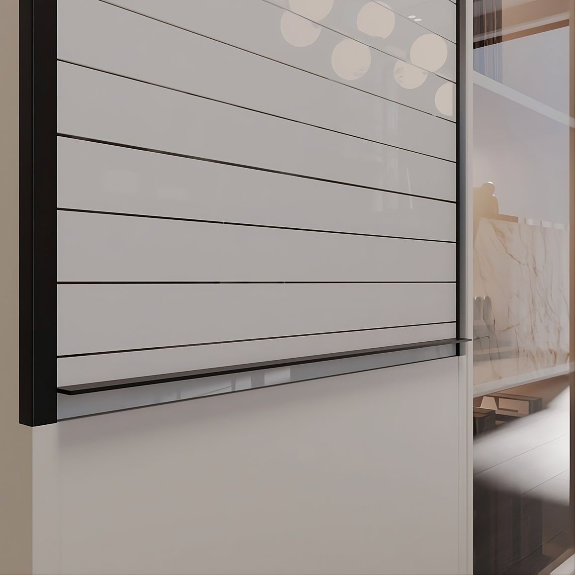 Комплект жалюзи REHAU RAUVOLET Vetro-Line White Gloss 73979 (Чёрный оникс 1995L) 900×1500 мм Комплект жалюзи REHAU RAUVOLET Vetro-Line White Gloss 73979 (Чёрный оникс 1995L) 900×1500 мм