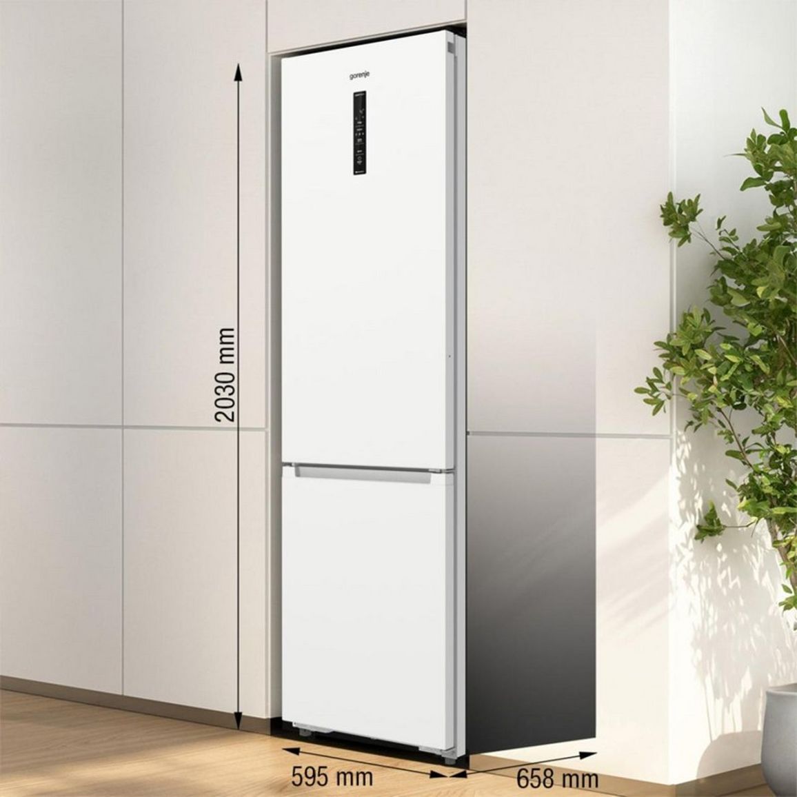 Холодильник комбінований NRB620E61W4WFE Gorenje Холодильник комбінований NRB620E61W4WFE Gorenje