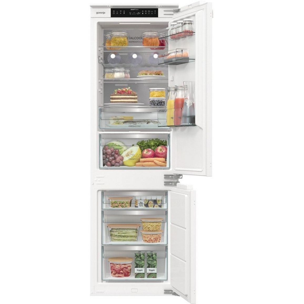 Вбудований комбінований холодильник NRKI517E82WF Gorenje Вбудований комбінований холодильник NRKI517E82WF Gorenje