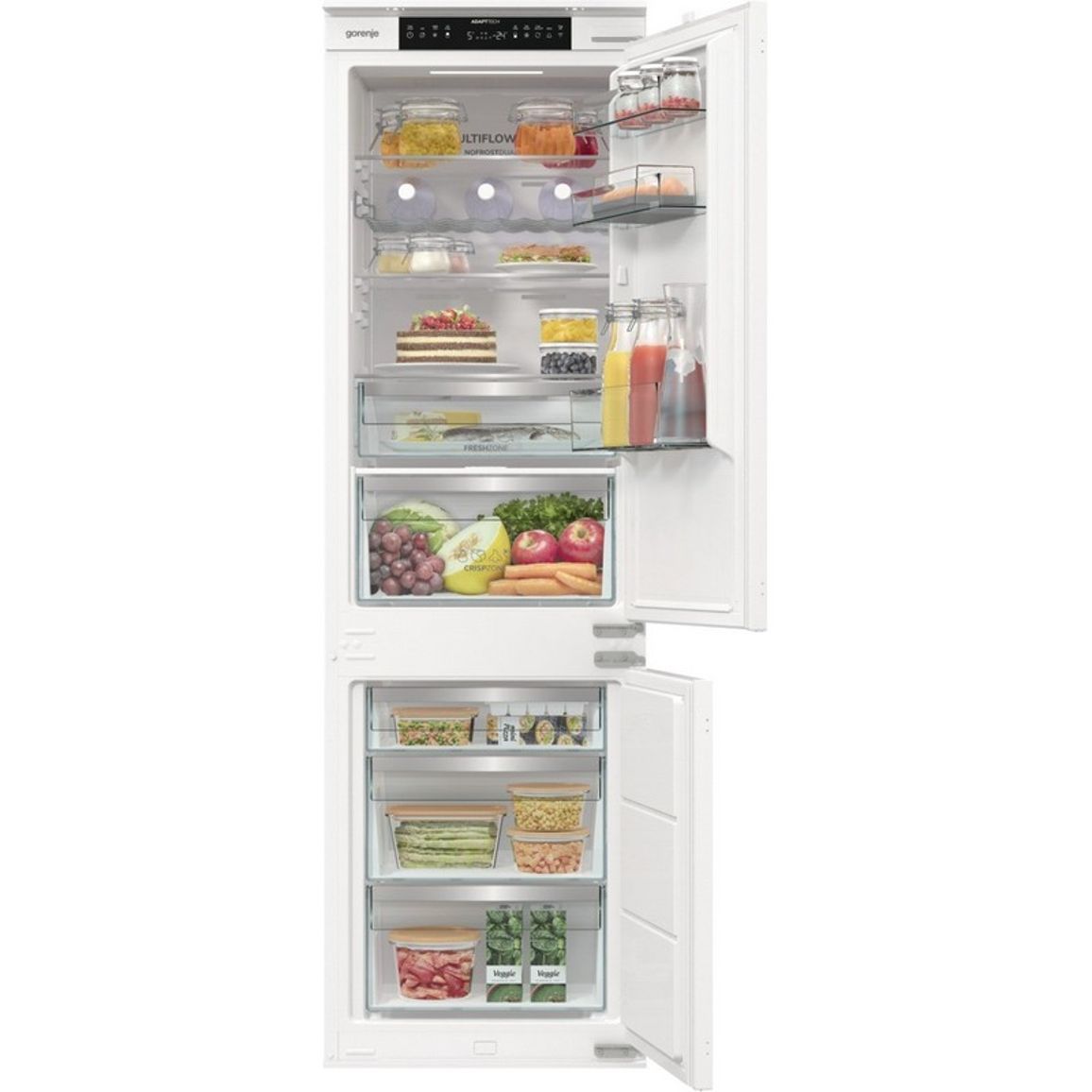 Вбудований комбінований холодильник NRKI517E61WF Gorenje Вбудований комбінований холодильник NRKI517E61WF Gorenje