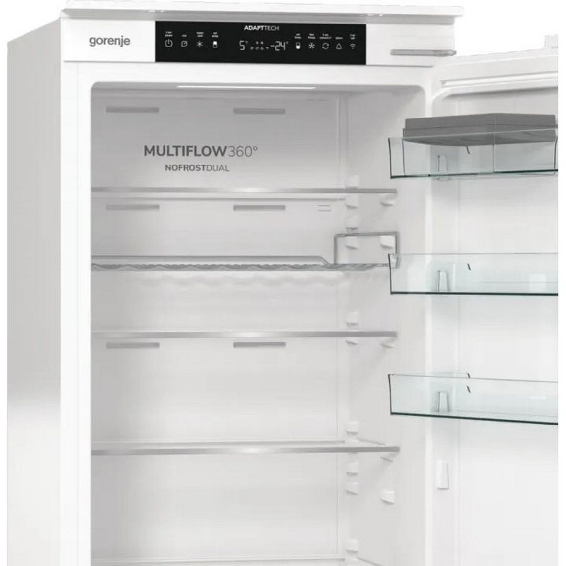 Вбудований комбінований холодильник NRKI519D61WF Gorenje