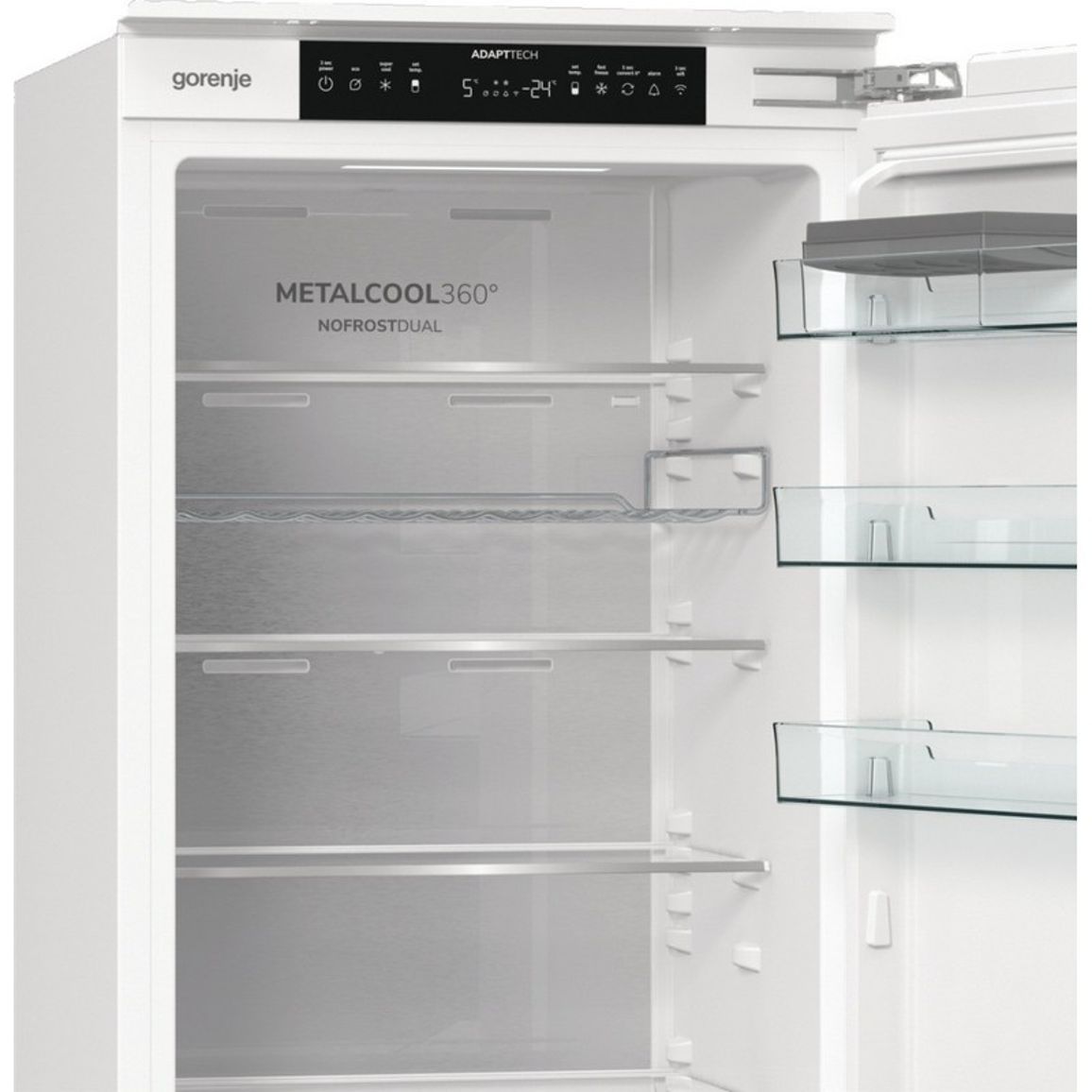 Вбудований комбінований холодильник NRKI519E82WF Gorenje Вбудований комбінований холодильник NRKI519E82WF Gorenje