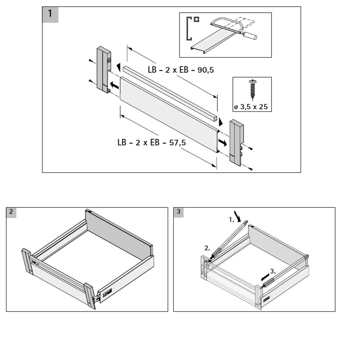 Поперечый релинг OrgaStore 410, длина 1102,5 мм, Atira, антрацит (9378768) Hettich Поперечый релинг OrgaStore 410, длина 1102,5 мм, Atira, антрацит (9378768) Hettich
