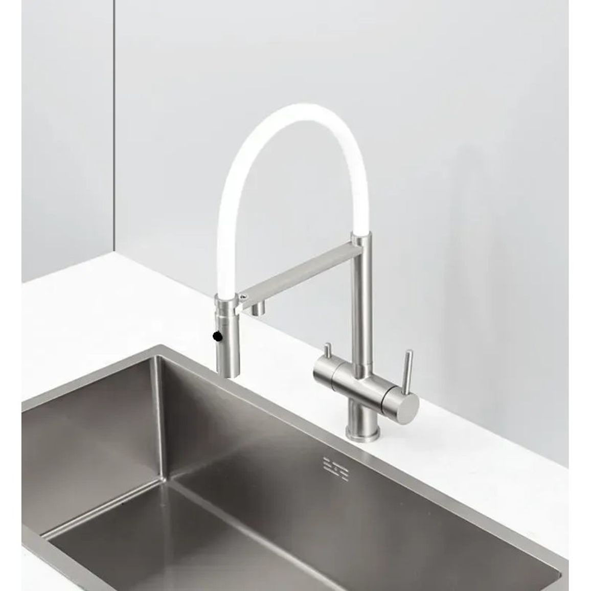 Змішувач FKM 3130 Inox White Fabiano