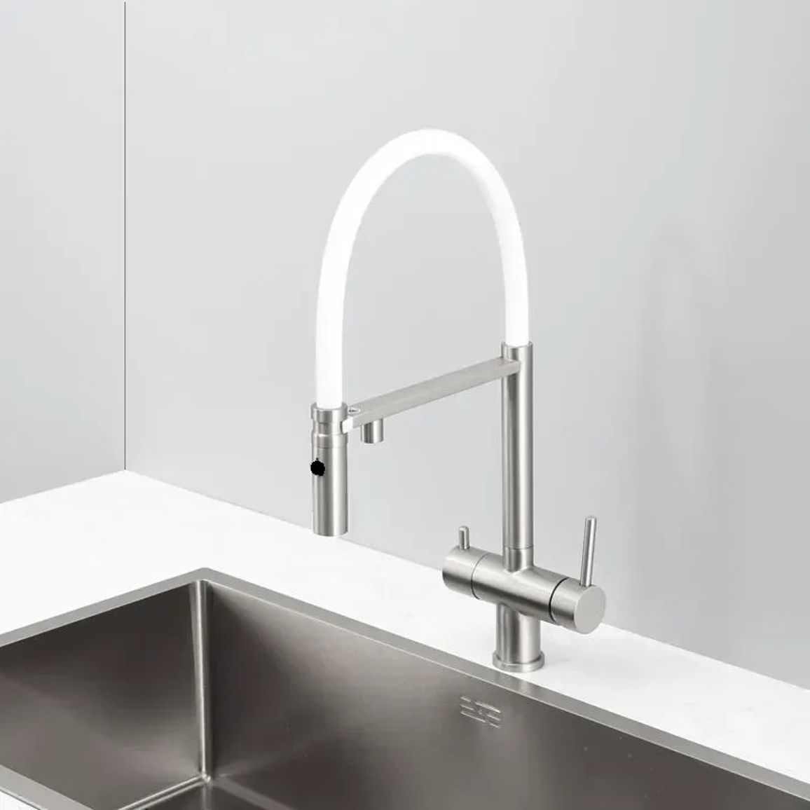 Змішувач FKM 3130 Inox White Fabiano