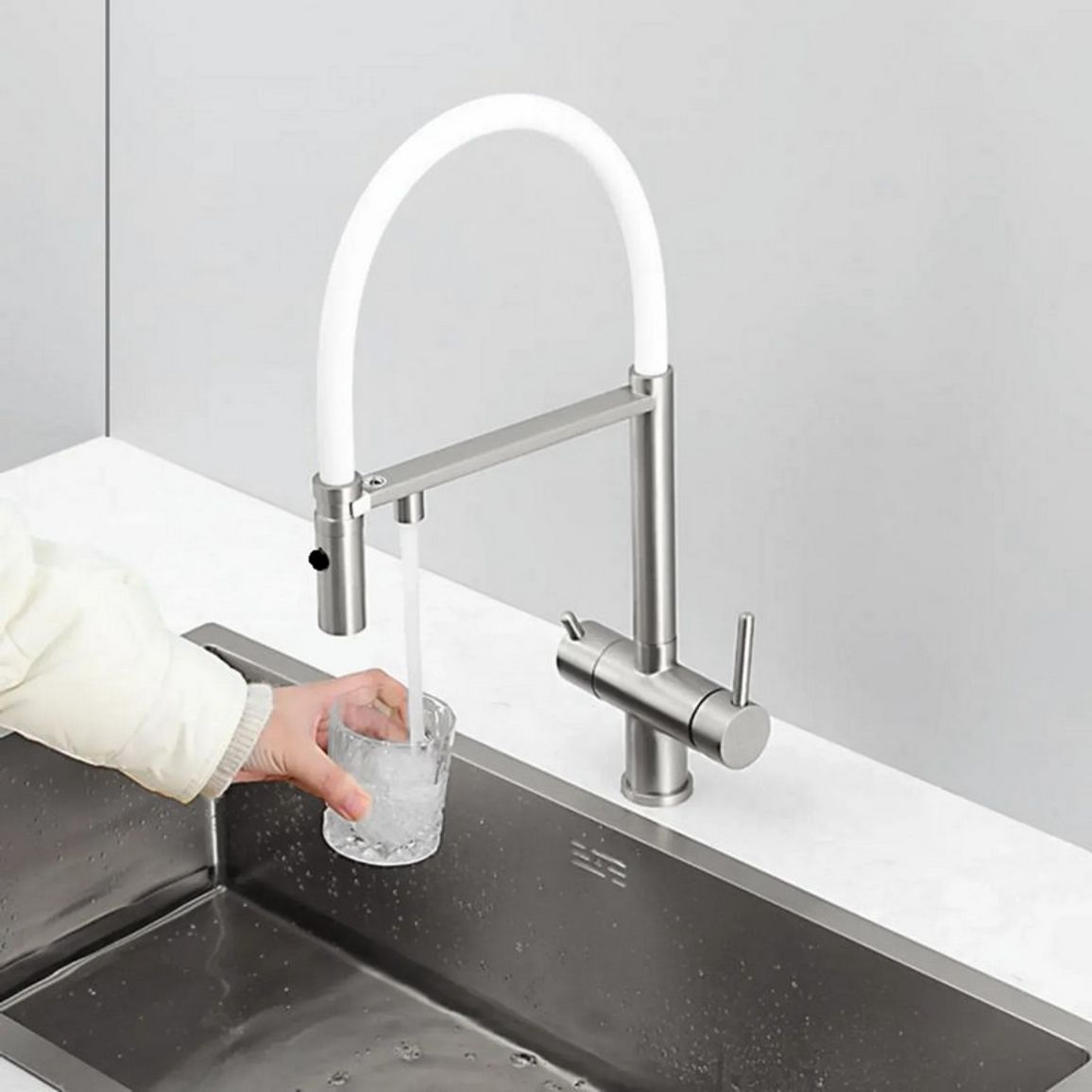 Змішувач FKM 3130 Inox White Fabiano
