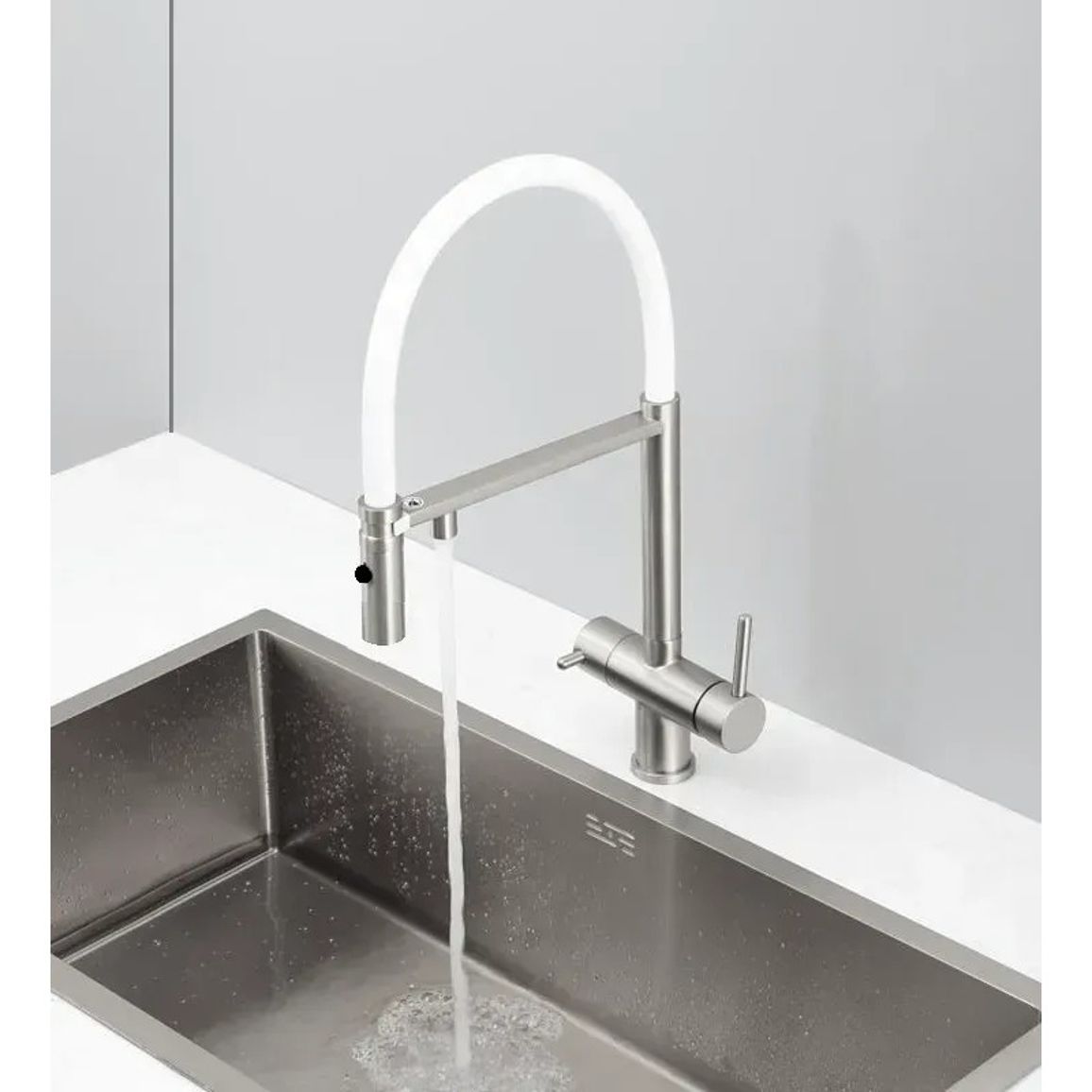 Змішувач FKM 3130 Inox White Fabiano